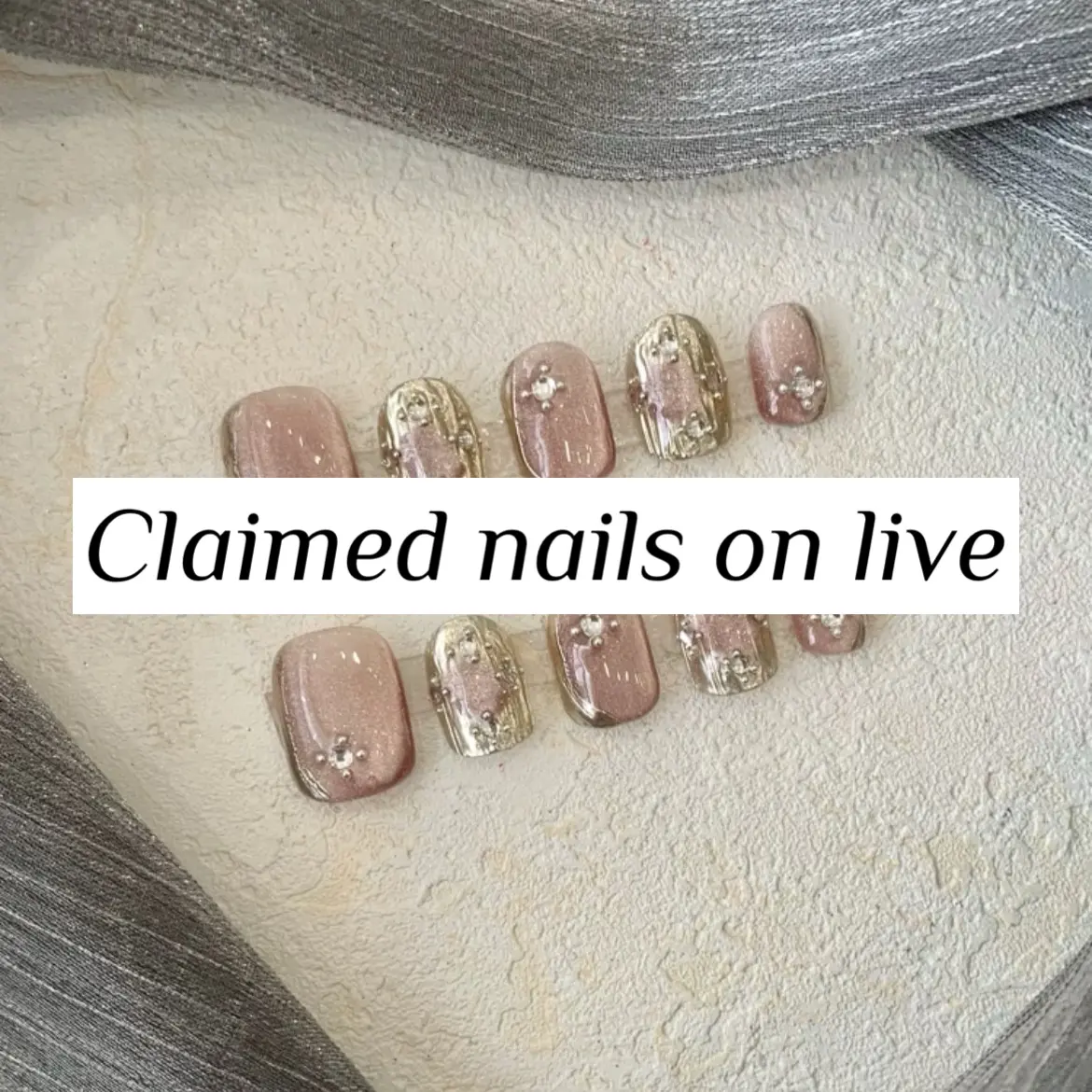 claim nails on live (no box) mixed size Handmade nails