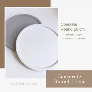 COASTER ROUND 10CM | TATAKAN GELAS | PROPERTI FOTO ESTETIK | TRAY CONCRETE | COASTER CONCRETE | TATAKAN SERBAGUNA | INDUSTRIAL | ALAS GELAS