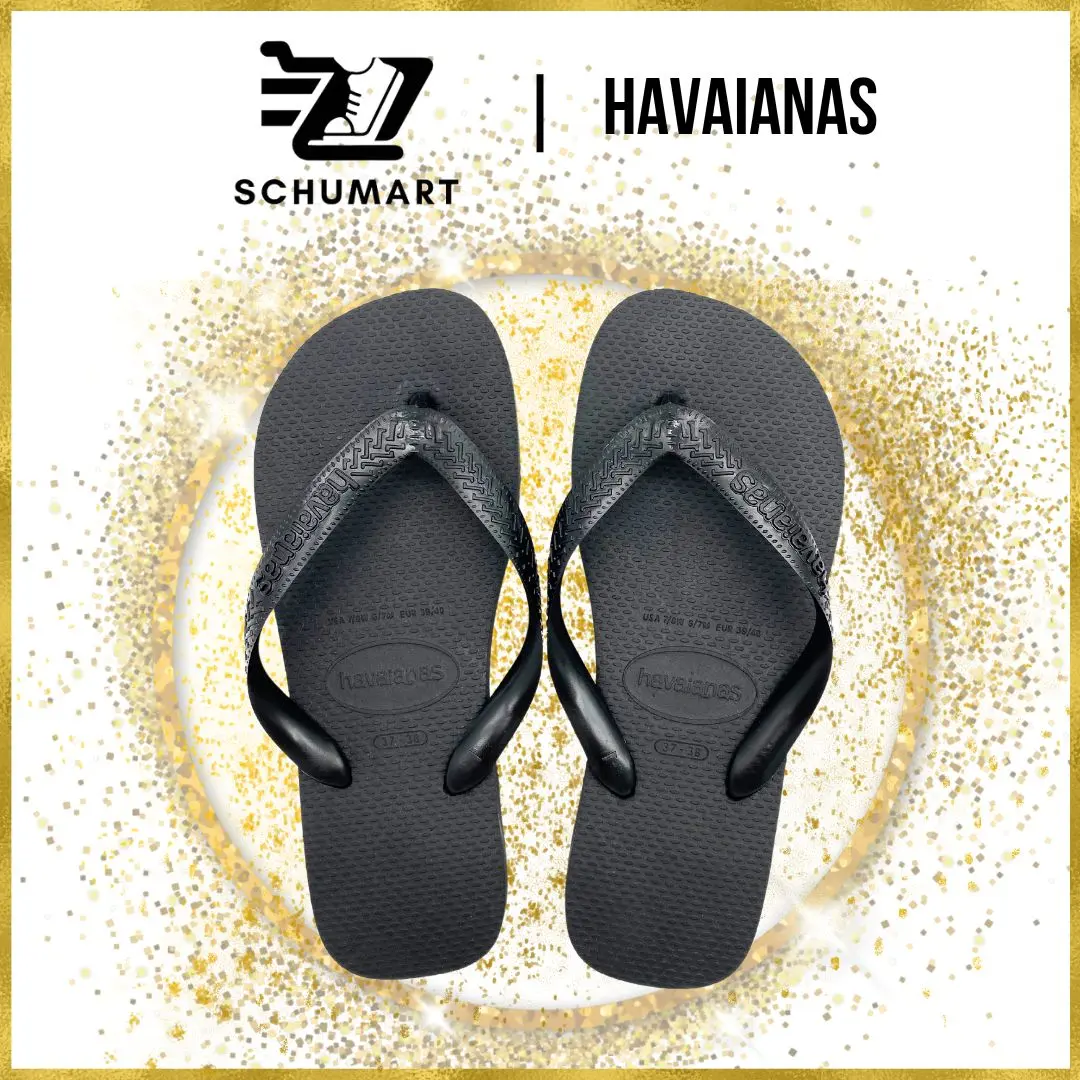 [BY SCHUMART] Havaianas Unisex Top Black Flip Flops