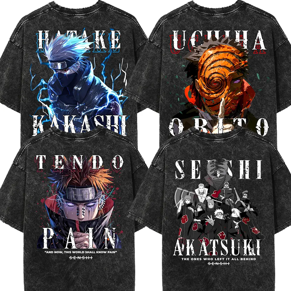 ANIME NARUTO OVERSIZED HEAVYWEIGHT VINTAGE TEES