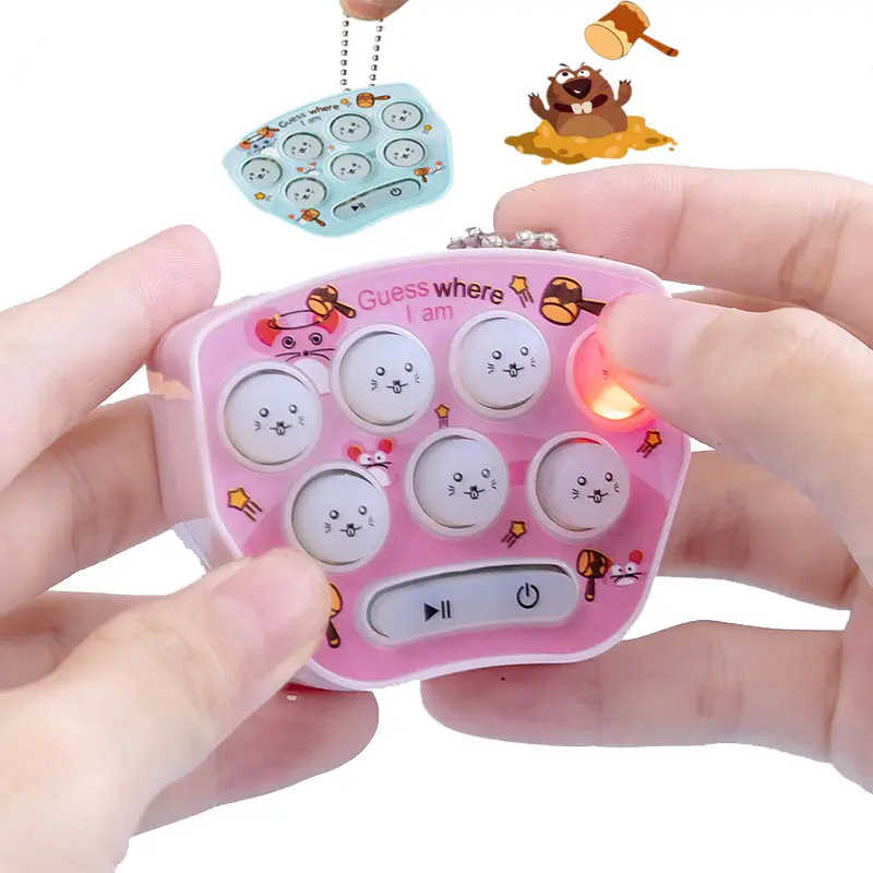 1PCS Pocket Mini Whack-a-mole Game Console Children Parent-child Interactive Leisure Puzzle Cute Cartoon Toy