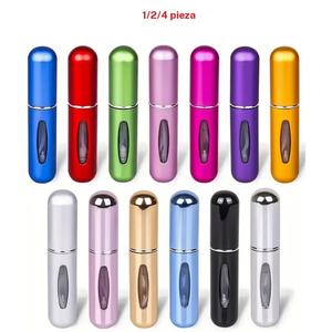 Botella de spray de perfume mini de 5 ml, atomizador de perfume portátil recargable, botella de perfume vacía para viaje, botella cosmética para exteriores, lata