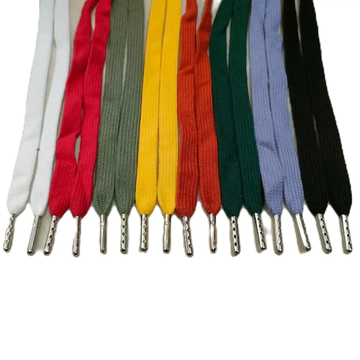 tali septu panjang 110cm lebar 10mm varian warna bahan katun harga jual per pasang 2pcs