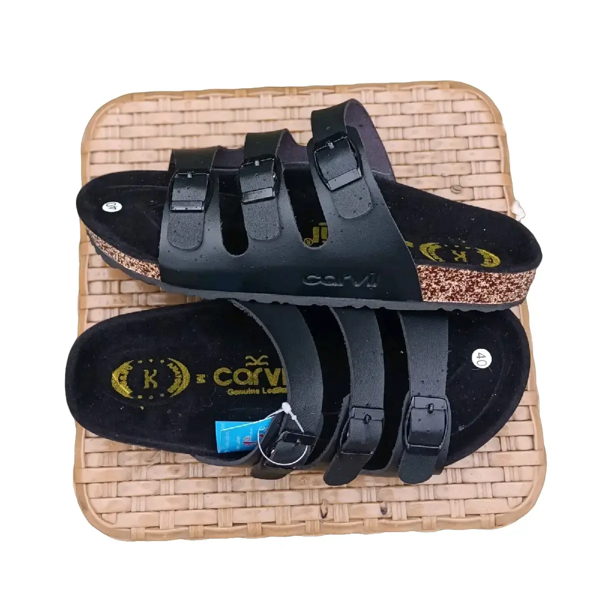 SANDAL FLIP FLOP SANDAL CARVIL PRIA SANDAL SLOP Open Toe Sendal Black Jepit