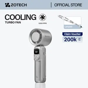 ZOTECH ZT-31 Cooling Turbo Fan Kipas Kecepatan Tinggi Portabel 4000mAh LED Display 13000 RPM Pendinginan Cepat untuk Olah Raga Luar Ruangan Angin ACc