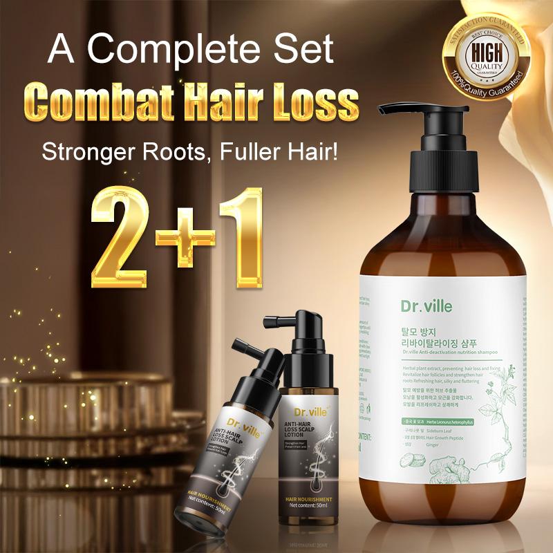 Dr. ville Hair Serum Spray Hair Care Shampoo Hair Oils Treatments For Unisex Nourishing Scalp Strengthens The Hair Root Herbal Natural Ingredients