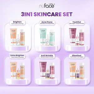 [FYC] [3IN1/5IN1/6IN1] Nuface Skincare Set Brightening/Acne Prone/Youthful/Triple C Serum/Retinol - Set Perawatan Wajah Facial Membersihkan Kulit Secara Menyeluruh Mencerahkan Wajah Serta Menutrisi Kulit Kering Kusam Berjerawat Berminyak Aging& Flek Hitam