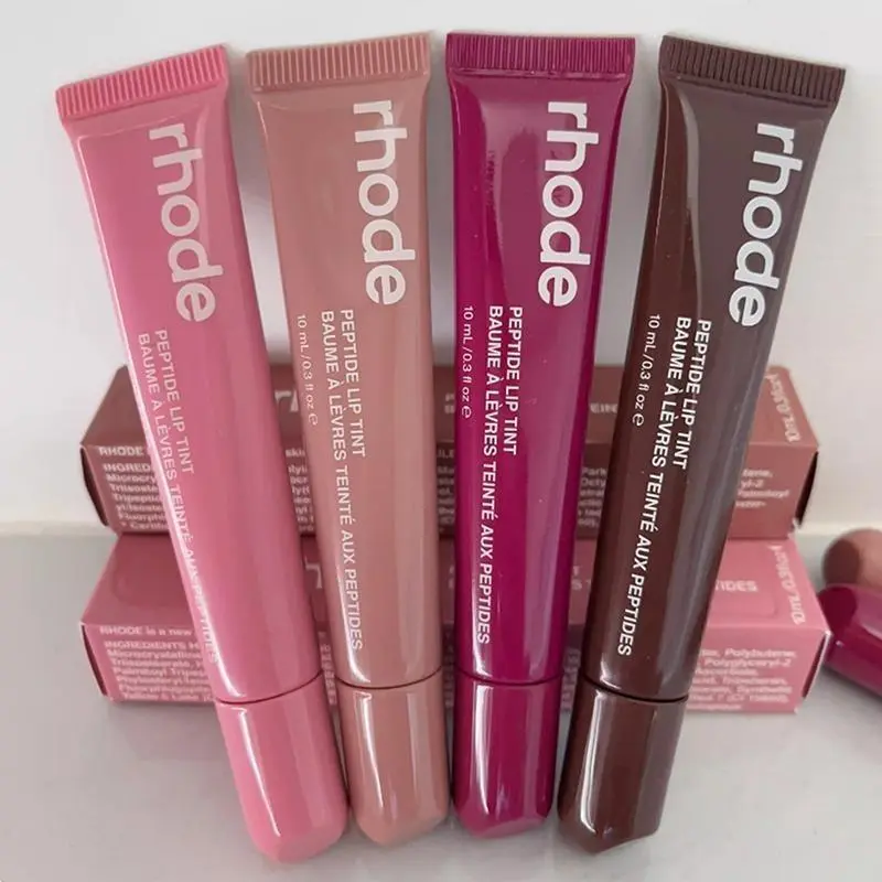 RHODE Peptide Lipstick Lip Moisturizing Tinted Lip Balm Raspberry Ribbon Toast Espresso Lip Gloss Lip Glaze Lipstick