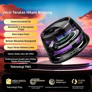 G200 Speaker Bluetooth Mini Magnetik RGB LED – Suara Besar, Bass Kuat, Portable Wireless untuk Gaming, Musik, Nonton Film, Outdoor