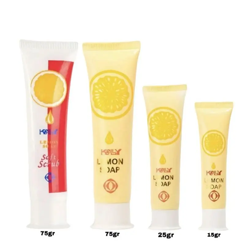 Kelly Lemon Soap / Sabun muka Kely / keli 15 25 75 gr / gram Facial Cleanser Wajah Pelembab