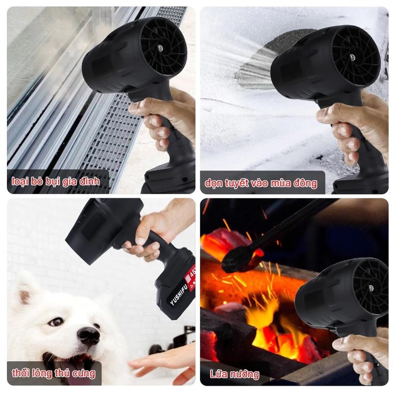 [HOT] Máy Thổi Phản Lực Cầm Tay BFJ 1050W Chân Pin Phổ Thông, Pin 10 cell, Thổi Bụi Lá, Rửa xe, Sấy Tóc, Vệ Sinh Nhà Cửa Lỗi 1 đổi 1 trong vòng 12 tháng