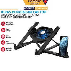 Portable Cooling Pad Laptop Centechia Portable Laptop 11 - 17 inci Kipas Pendingin Computer Fan Fan