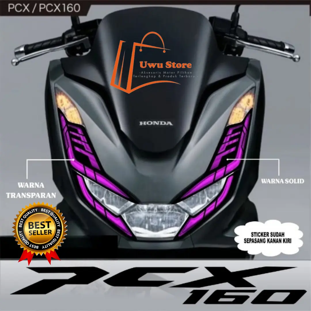 STICKER LAMPU DEPAN PCX 160 NEW PX01 - UNTUK MOTOR - MOTORCYCLE