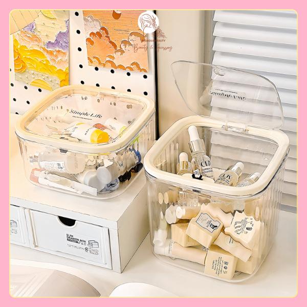 Hộp Đựng Đồ Trong Suốt , Hộp Đựng Phụ Kiện, Đồ Makeup, Văn Phòng Phẩm Để Bàn Có…