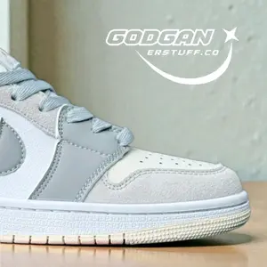 Sepatu Sneakers Unisex Kasual Sporty Centang Low Paris Grey | Good Material High Quality