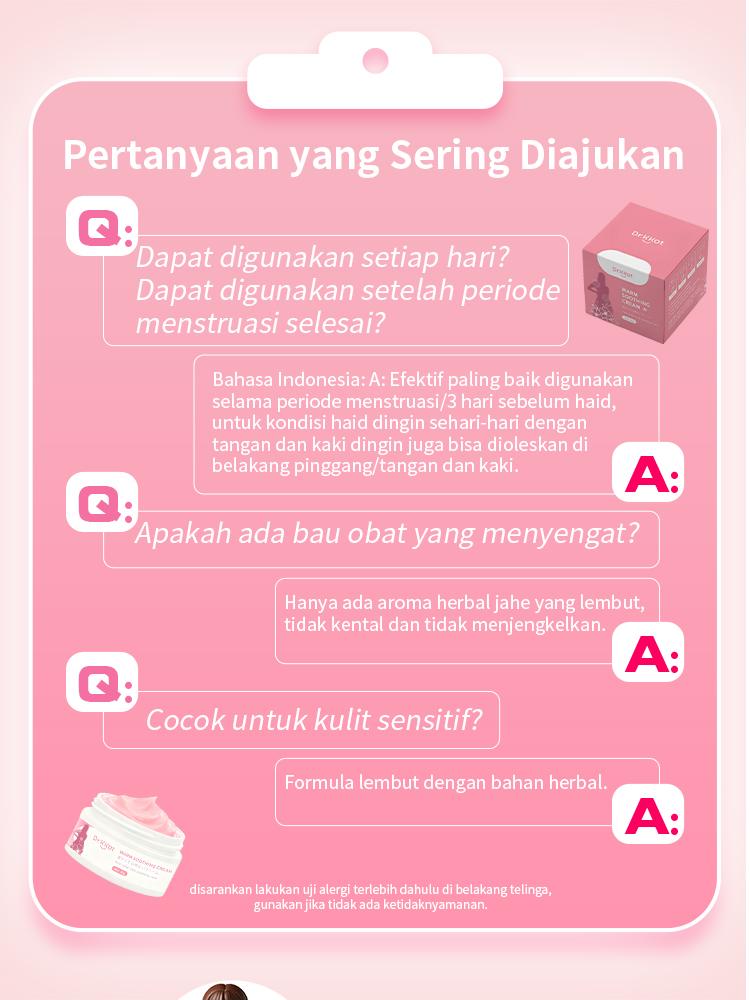 [BPOM COD] Dr.KKot Warm Soothing Cream 30g Pereda Nyeri Haid Membantu Melancarkan Haid Tidak Teratur , Nyeri Menstruasi ,Herbal Alami solusi cepat mengecilkan perut buncit , keputihan , kram perut , melancarkan haid tidak teratur nyaman dan hangat