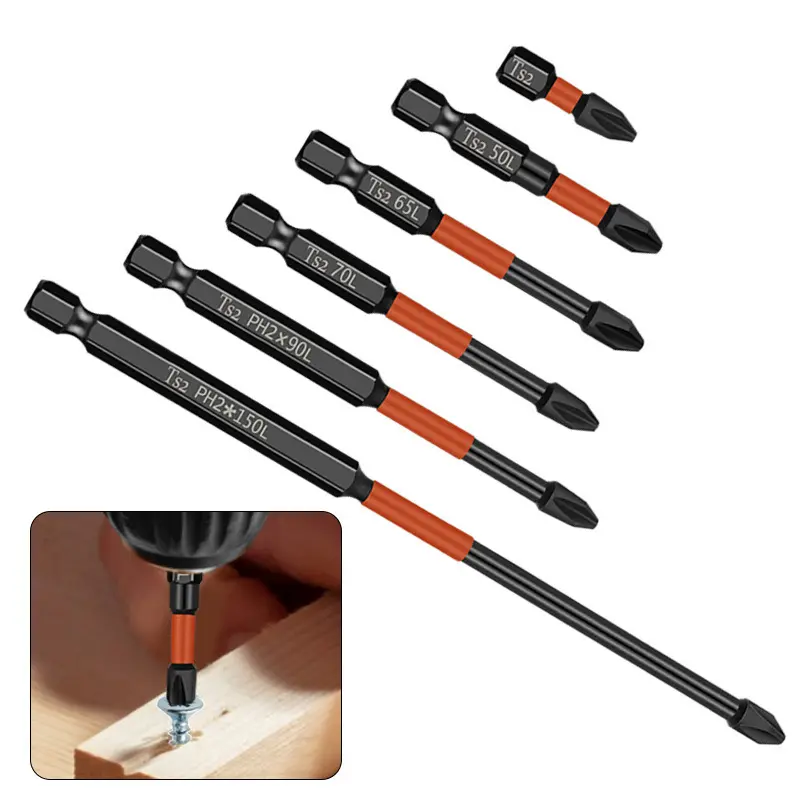 Screwdriver, cross screwdriver head, strong magnetic, industrial grade, impact resistant, high hardness screwdriver head, air screwdriver