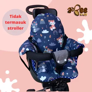 Abeekids Alas stroller duduk bayi segiempat trike pad Empuk