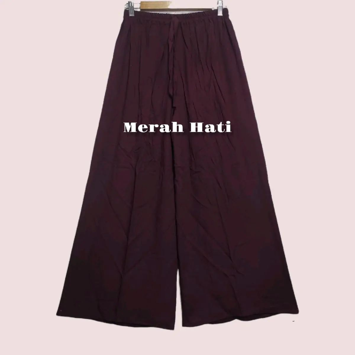 Celana Kulot super jumbo polos Karet Lembut Rayon Melar Cantik Wanita Variasi