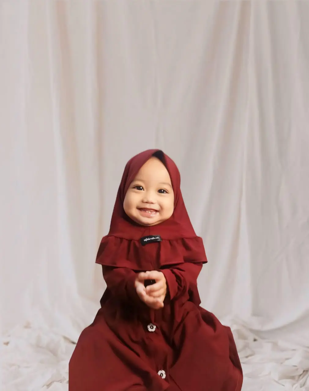 gamis bayi newborn 0-18 bulan baju anak perempua free hijab murah