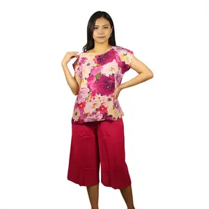 Setelelan Wanita 7/8 Premium Kualitas Terbaik Bahan Rayon Terbaru untuk Gaya Santai Nyaman dan Elegan