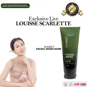 [12.12] SYANE'F FACIAL WASH ACNE  Cleanser Perawatan  Wajah  Muka  Berjerawat  BPOM