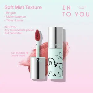 [Beragam Pilihan Warna – Khusus Pelanggan Baru]  INTO YOU Airy Touch Moist Lip Mud Velvet Matte Finish Ringan Tahan Lama Makeup Natural untuk Touch-Up