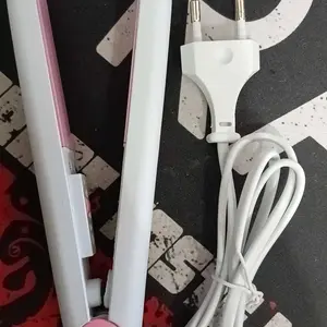 Catokan Mini Make Time Karakter Pelurus Rambut Portable Alat Catok Rambut Mini 2in1 Set Lurus Dan Keriting Make Time Karakter