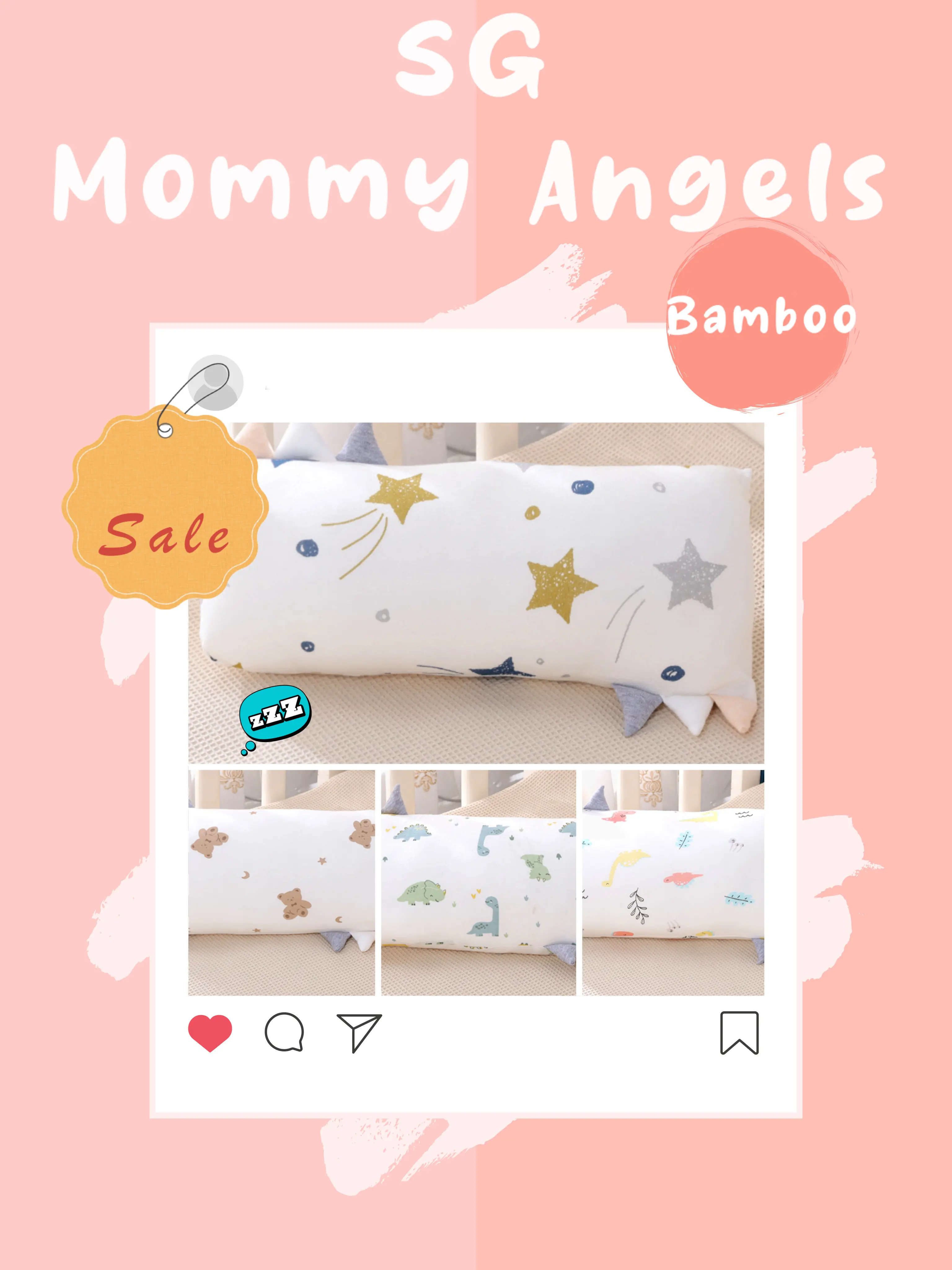 Gentle Bamboo Bolster Pillow  -  SG Ready Stock