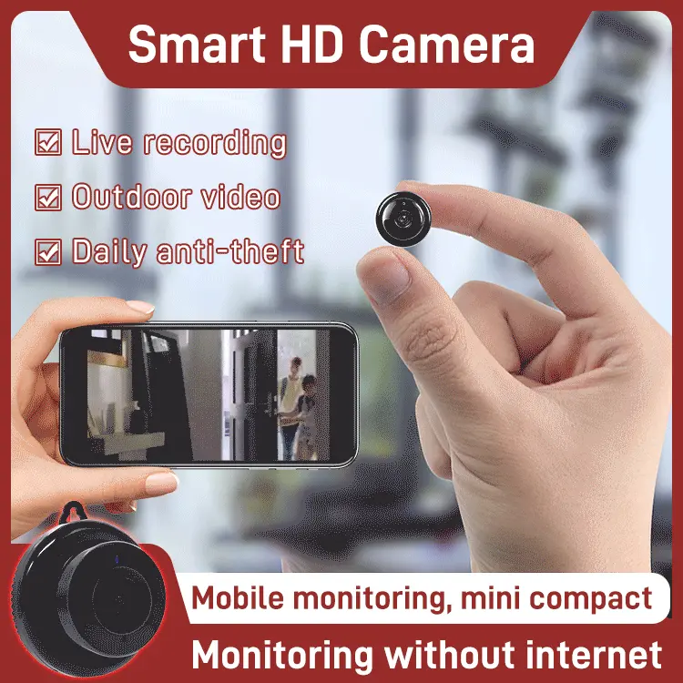 LightsOut Night Vision HD Wireless Wifi Smart Home Camera Surveillance Card Monitor