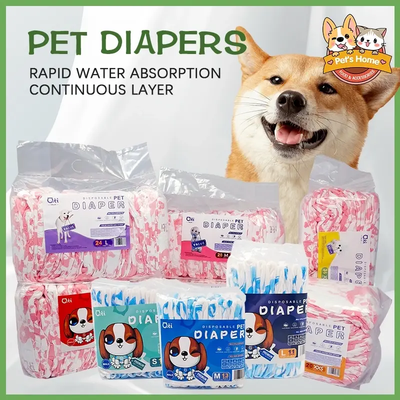 Pet Dog diapers/Cat diapers for female and male [Premium]#Qti #Letit Q