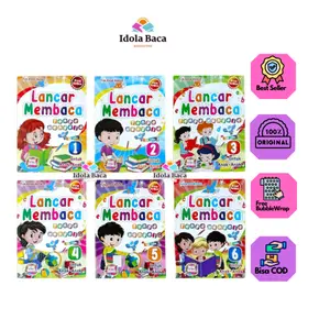 Paket 6 Buku Lancar Membaca Tanpa Mengeja Full Colour Tim Anak Hebat