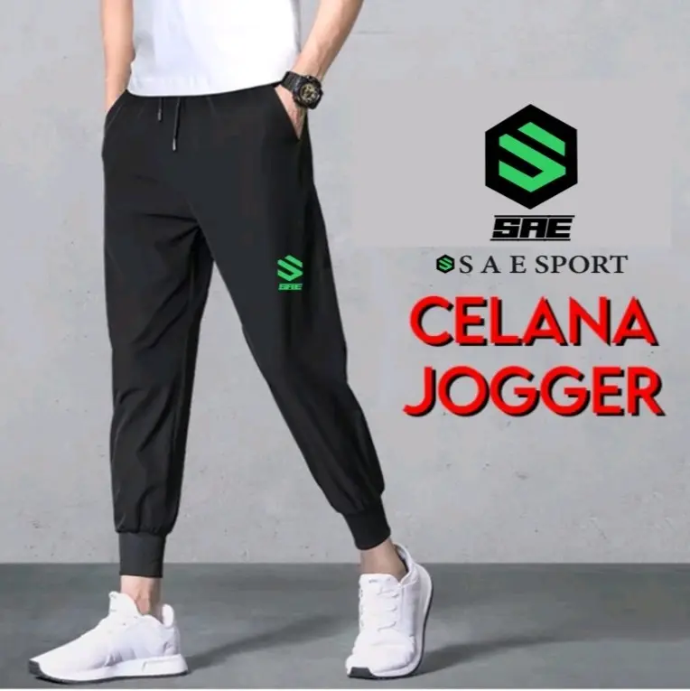 CELANA TRAINING JOGGER PANJANG SPORT GYM FITNESS RUNNING SAE SPORT OLAHRAGA Lari regular M, L XL XXL Pakaian Pants