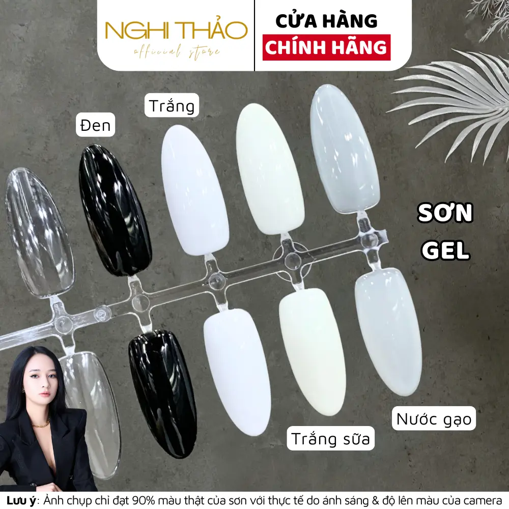 Sơn gel đen trắng nước gạo RAMYLA
