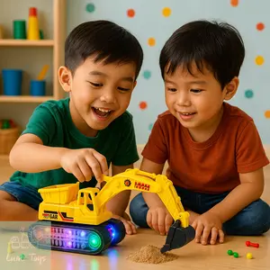 Mainan Anak Construction Truck Excavator Truk Beko Konstruksi BP32