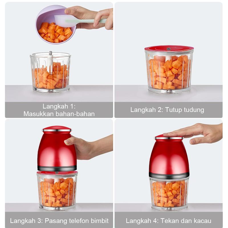 SIMMO Blender Grinder 350W 1000mL Electric Capsule Chopper Food Blender Mixer Pengisar Daging