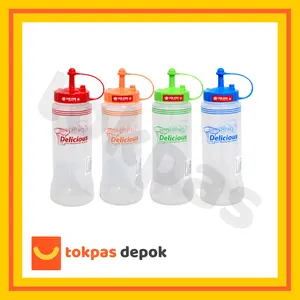 Bistro Sauce Keeper 600 mL Lion Star TS 53 Botol Saus Kecap Plastik Biru Hijau Merah Kitchenware
