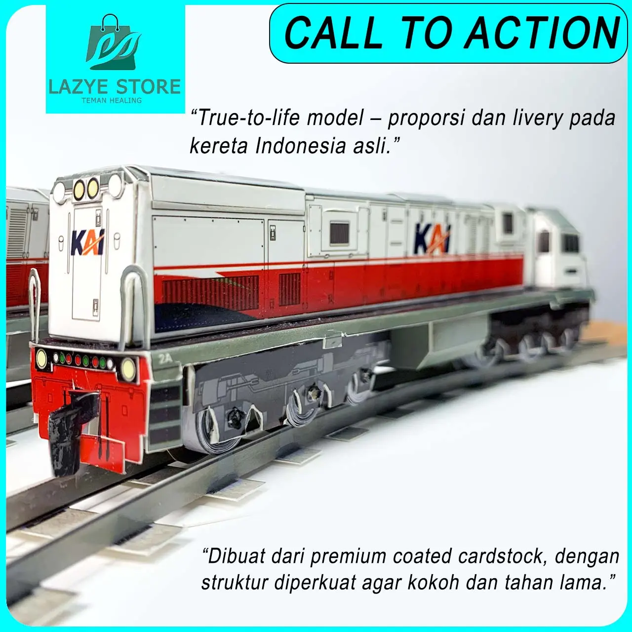Mainan Miniatur Kereta Api Indonesia Series KAI Lokomotif CC201 CC203 ...