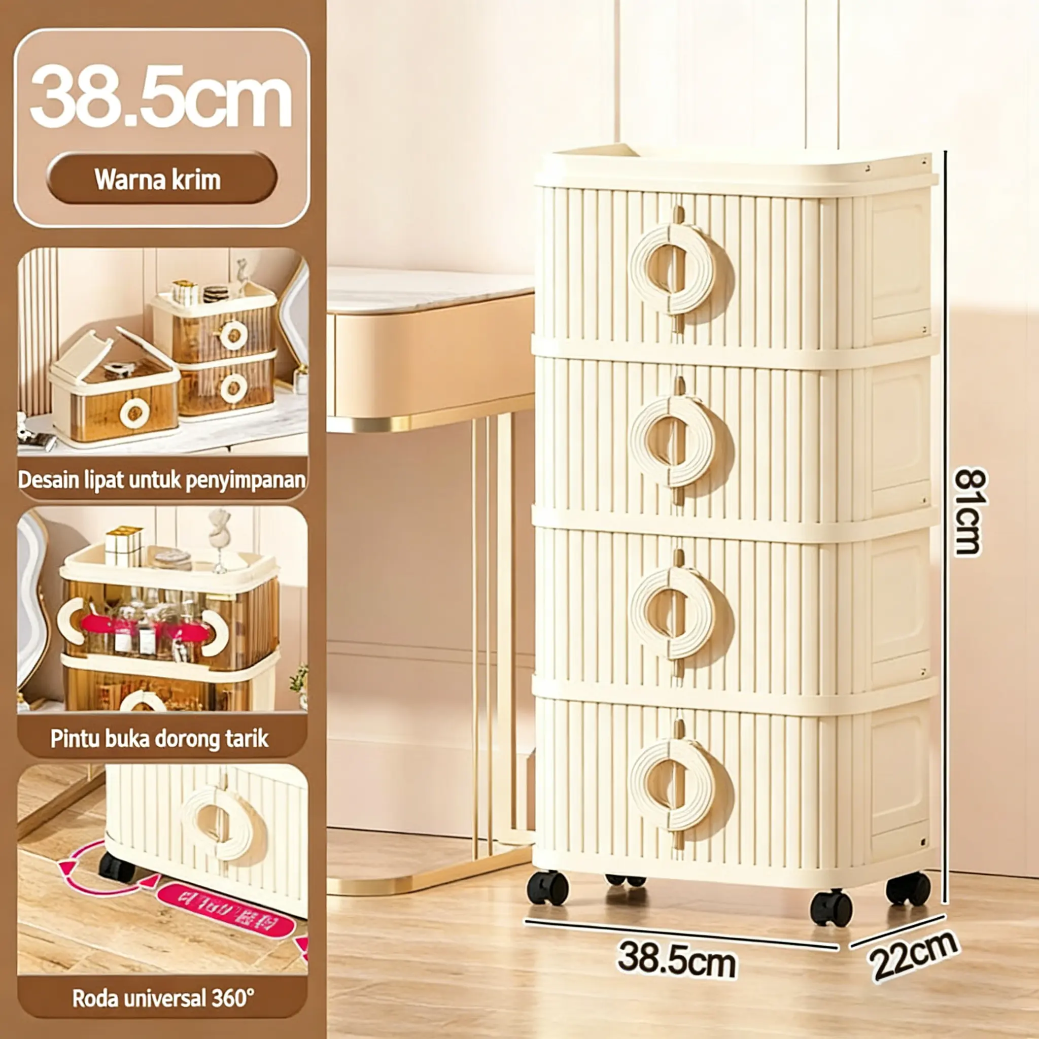 38cm-Warna krim-4 Susun