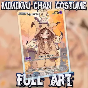 KARTU POKEMON TCG HOLOGRAM ENGLISH VERSION FULL ART - MIMIKYU-CHAN OVERLOAD