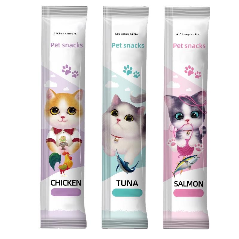 (1 BIJI) Cemilan Kucing Snack Kucing 15g Makanan Kucing Cat Food Adult Kitten Liebao Aichongrenjia Meow Little Fat Pet Snack Pet Food Cat Strips