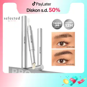 FOCALLURE Setting Eyebrow Wax Browcara Lasting 2-in-1 Built-in Brush Styling Shape Eyebrow Fluffy Lightweight Non-sticky FA-E40 #Pro-set