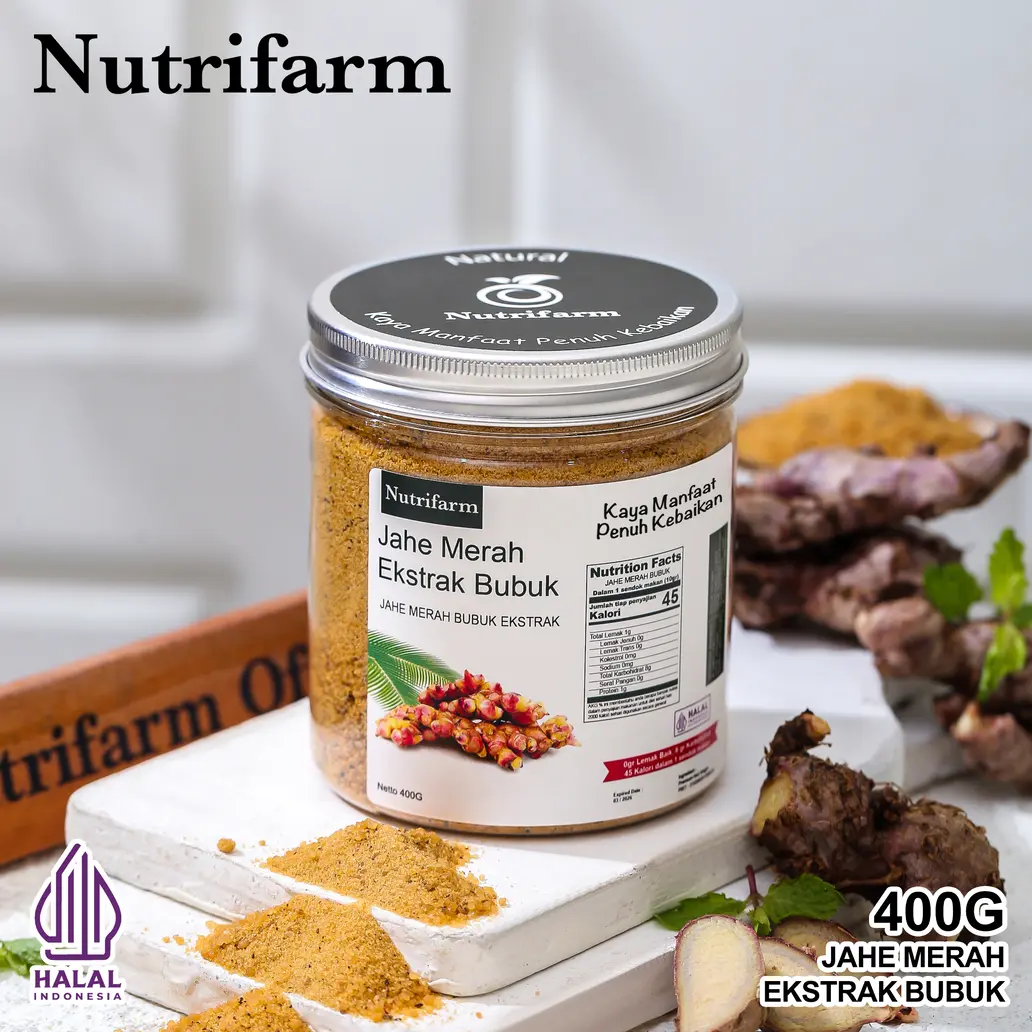 NUTRIFARM JAHE MERAH BUBUK ORGANIK 400GRAM