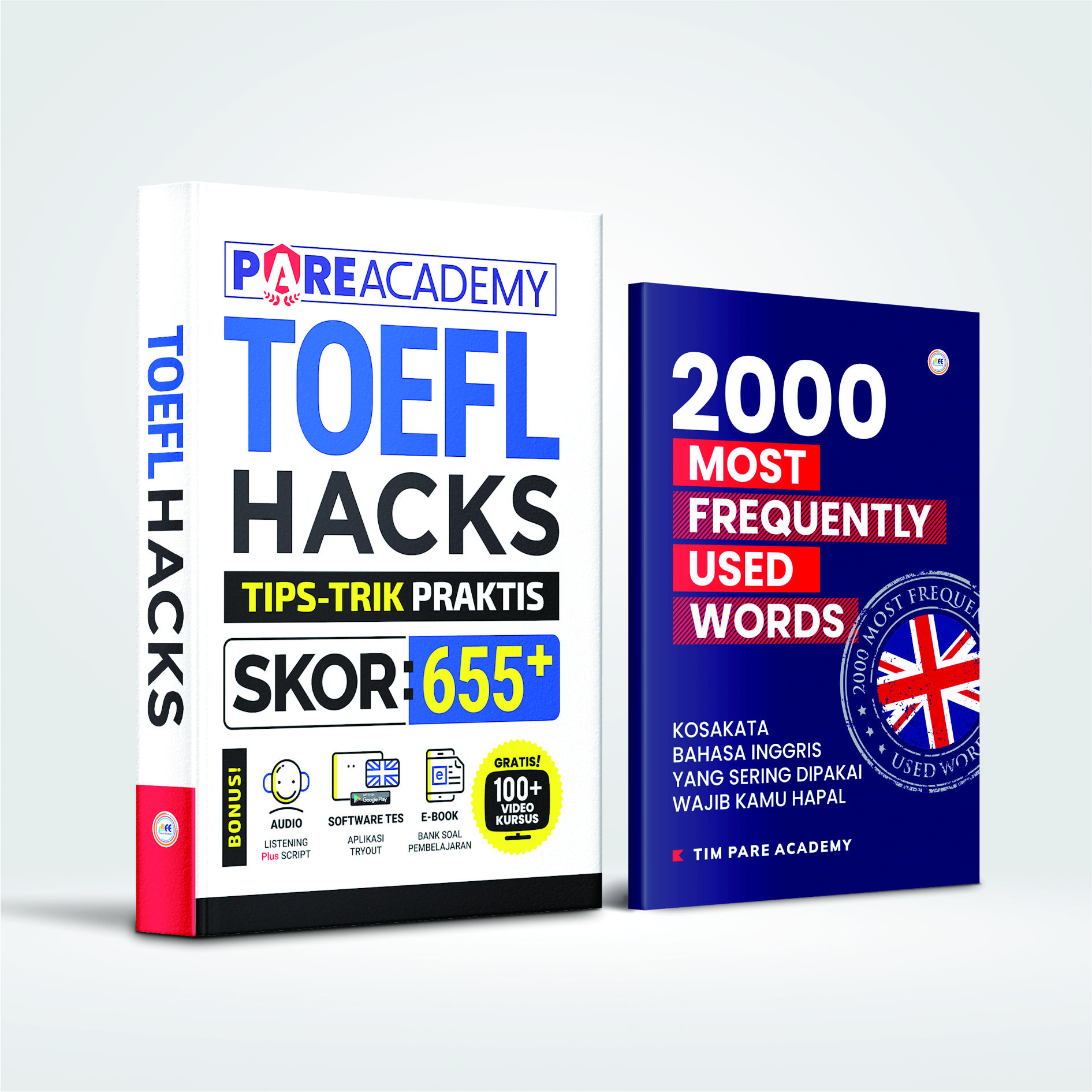 [READY STOK] BUKU TOEFL HACKS + 2000 MOST FREQUENTLY USED WORDS