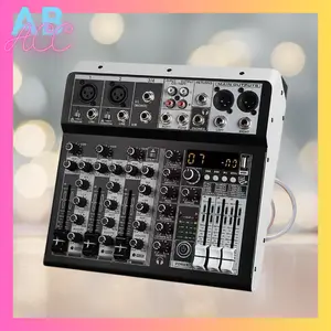 AB - KP4 Audio mixer professional 4 channel mixer, support Bluetooth USB MP3 Amplifier