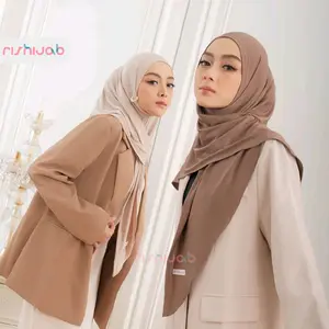 RIS HIJAB - HIJAB SEGITIGA INSTAN AZALEA OVAL JERSEY DAILY HIJAB INSTAN