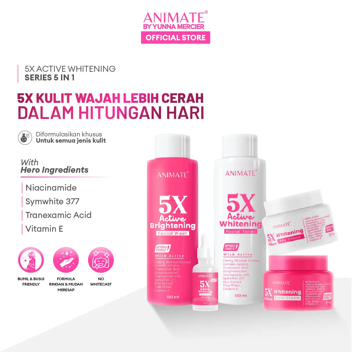 Animate 5x Active Whitening Series 5in1