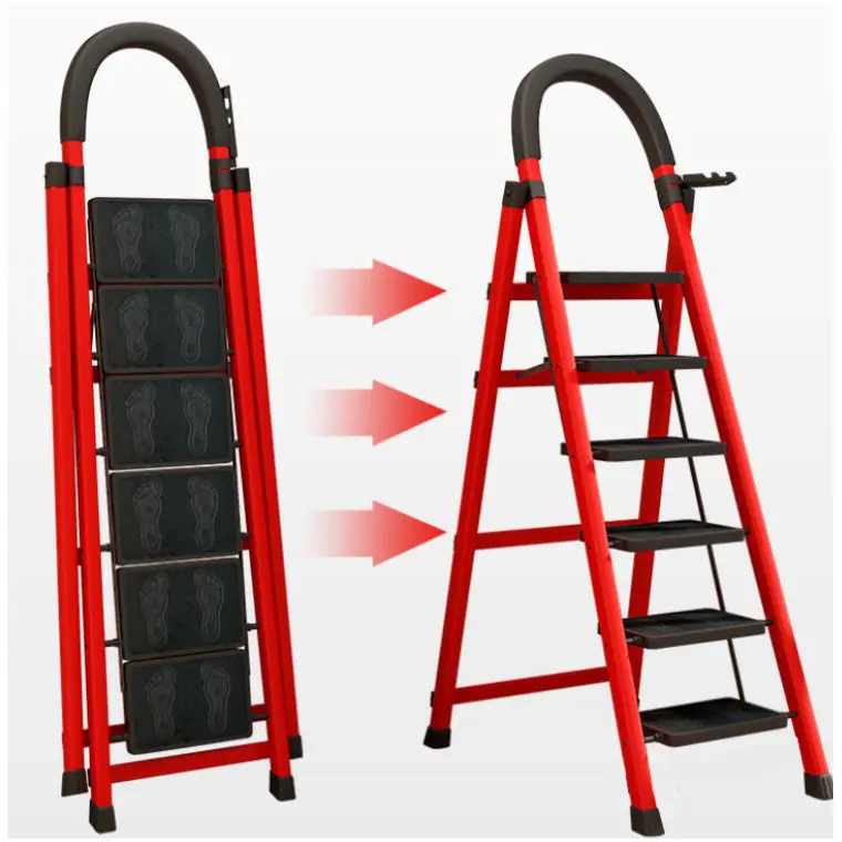 Lightweight Compact Ladder Not Deformable Durability Solid And Not Sway Anti Slip Pad Ladder