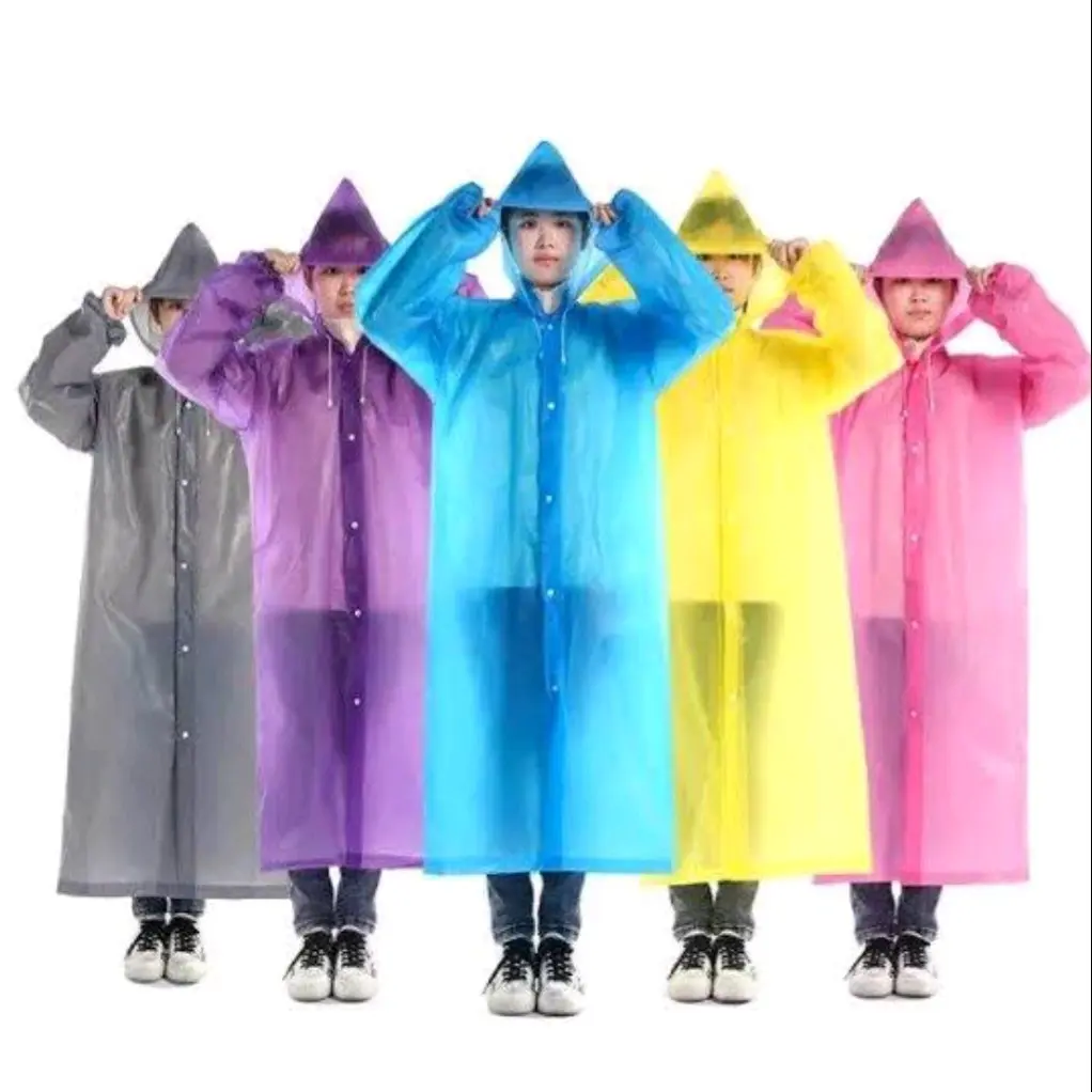 JAS HUJAN TERUSAN EVA FULL WARNA kupluk DEWASA PRIA & WANITA per 1 pcs