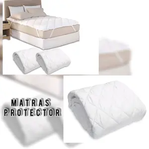 Matras chelsea matras protector putih ( anti slip ) 100x200/120x200/160x200/180x200/200x200